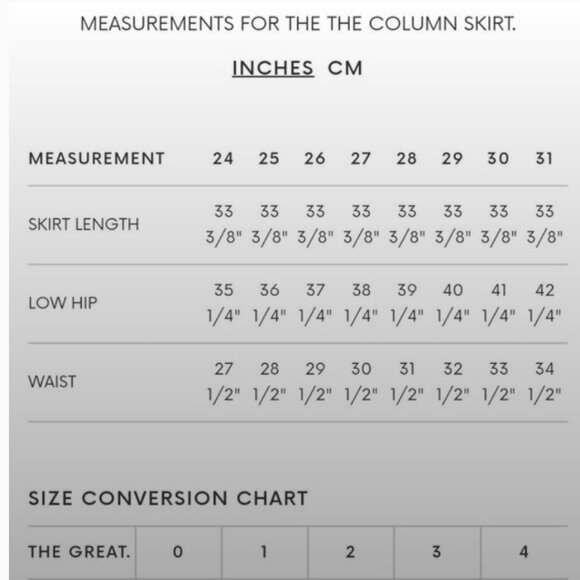The GREAT The Column Skirt In Monterey Wash - Picture 10 of 11